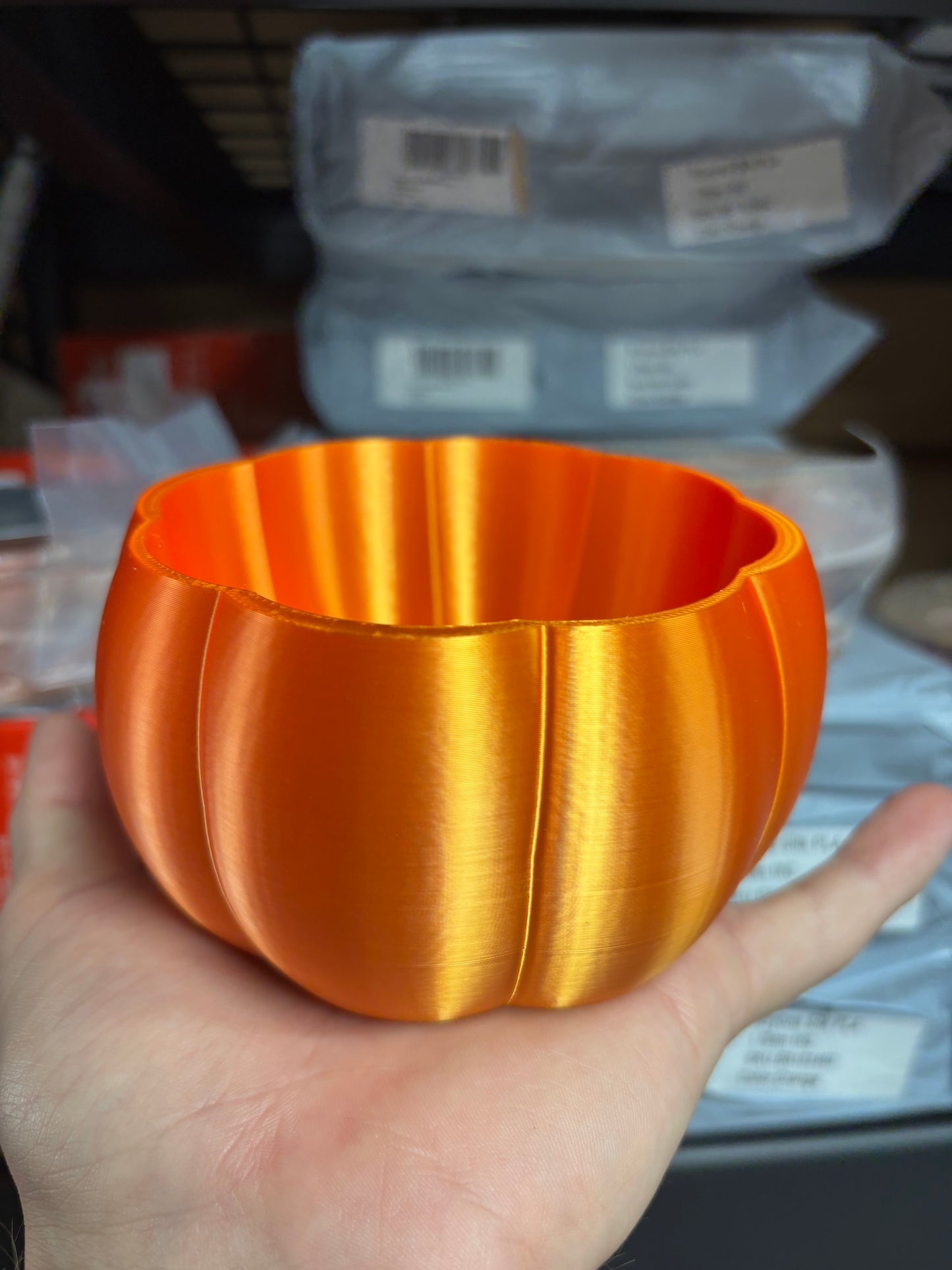 Orange Silk PLA (cardboard)